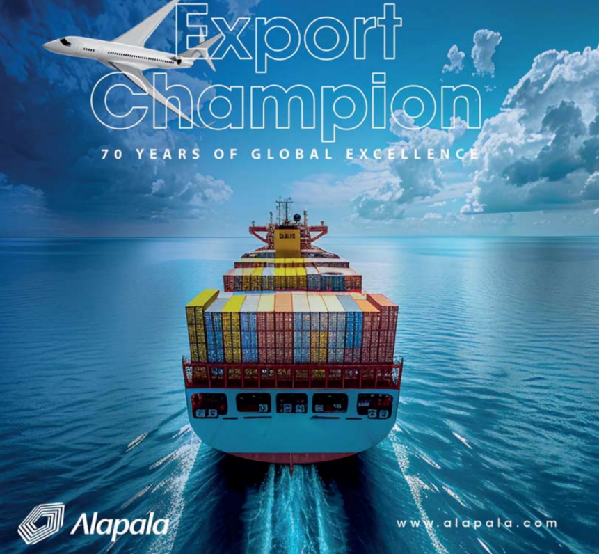Компания  Alapala International Inc. в 70‐й раз названа лидером по экспорту